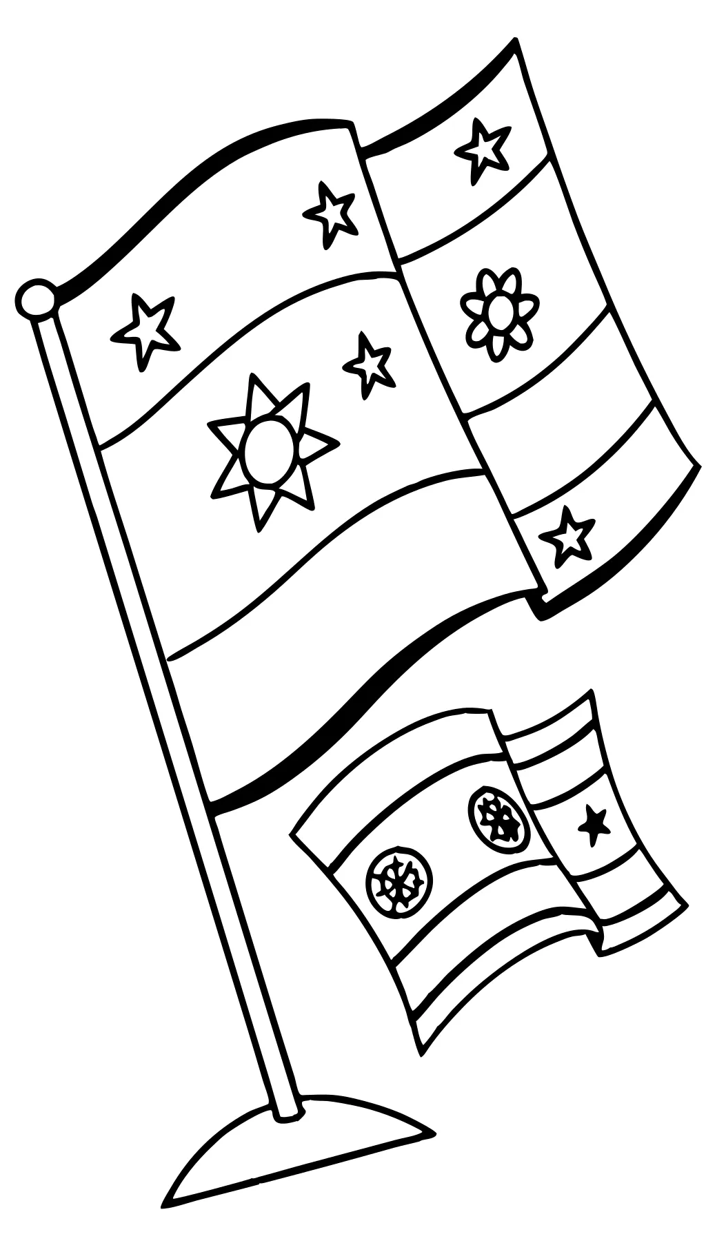 flag coloring pages printable